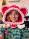 Pink Wooli Hood