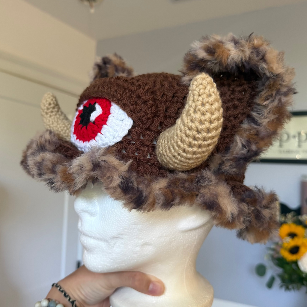 Cheetah Wooli Cyclops Hat