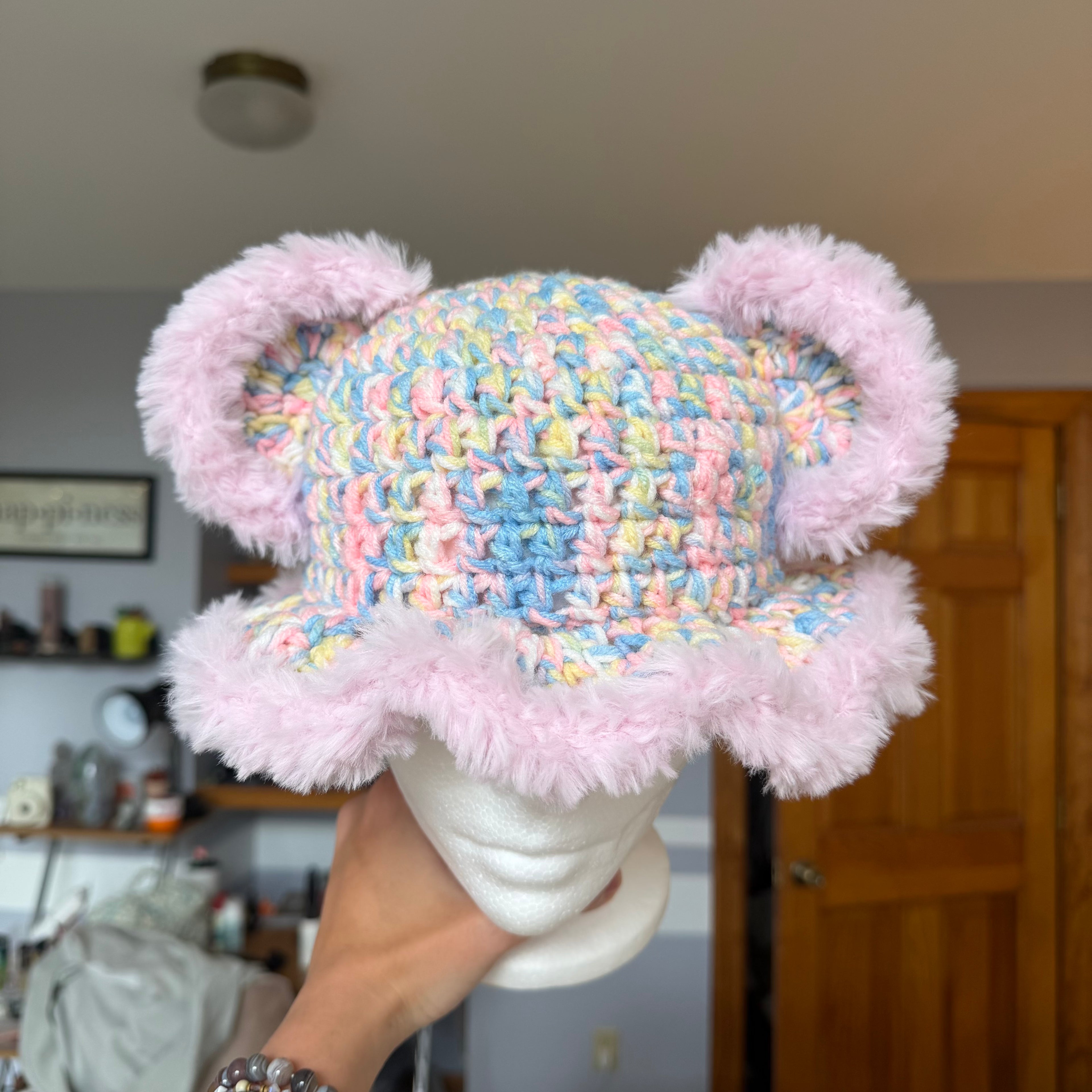 Pastel Bear Hat
