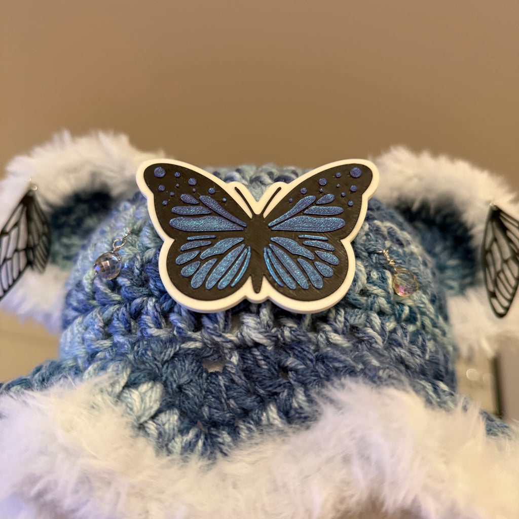 Blue Butterfly Hat