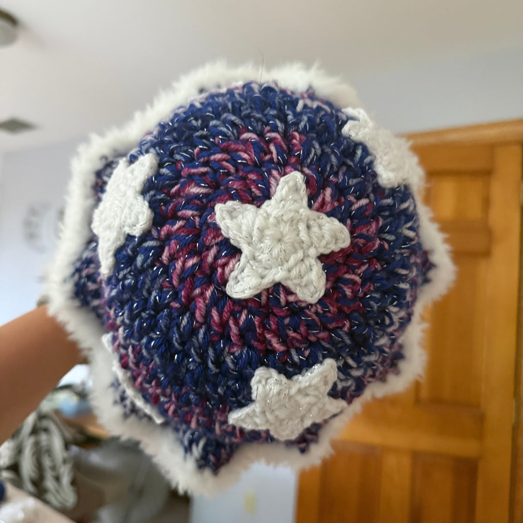 Star-Studded Galaxy Hat (with 7 stars)