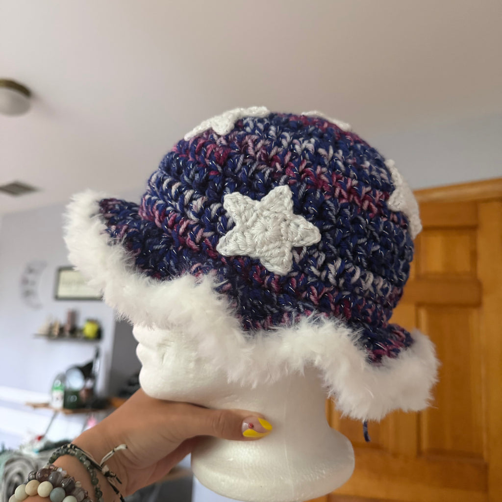 Star-Studded Galaxy Hat (with 7 stars)
