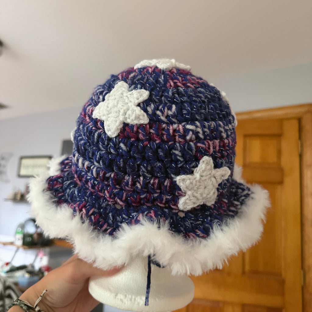 Star-Studded Galaxy Hat (with 7 stars)