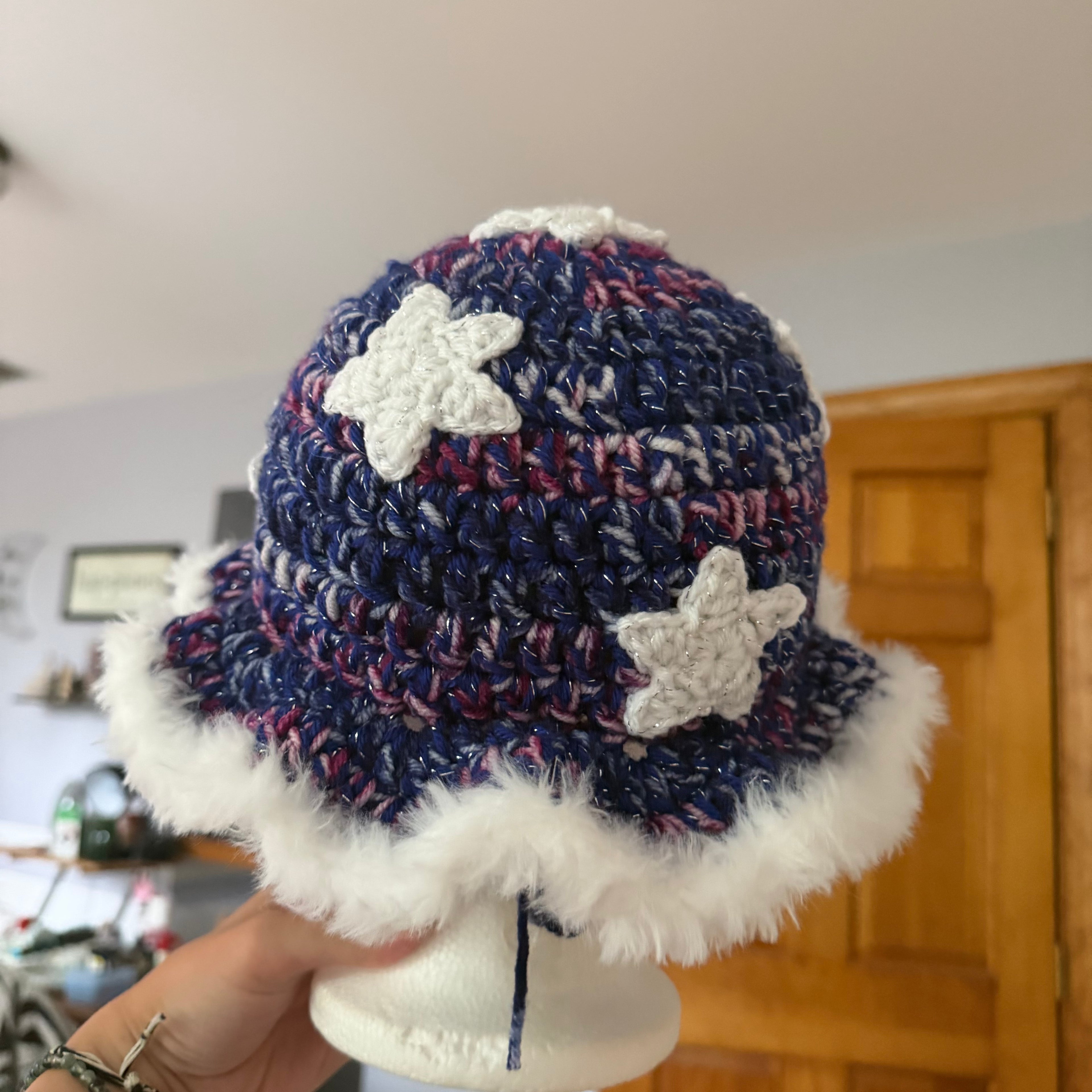 Star-Studded Galaxy Hat (with 7 stars)