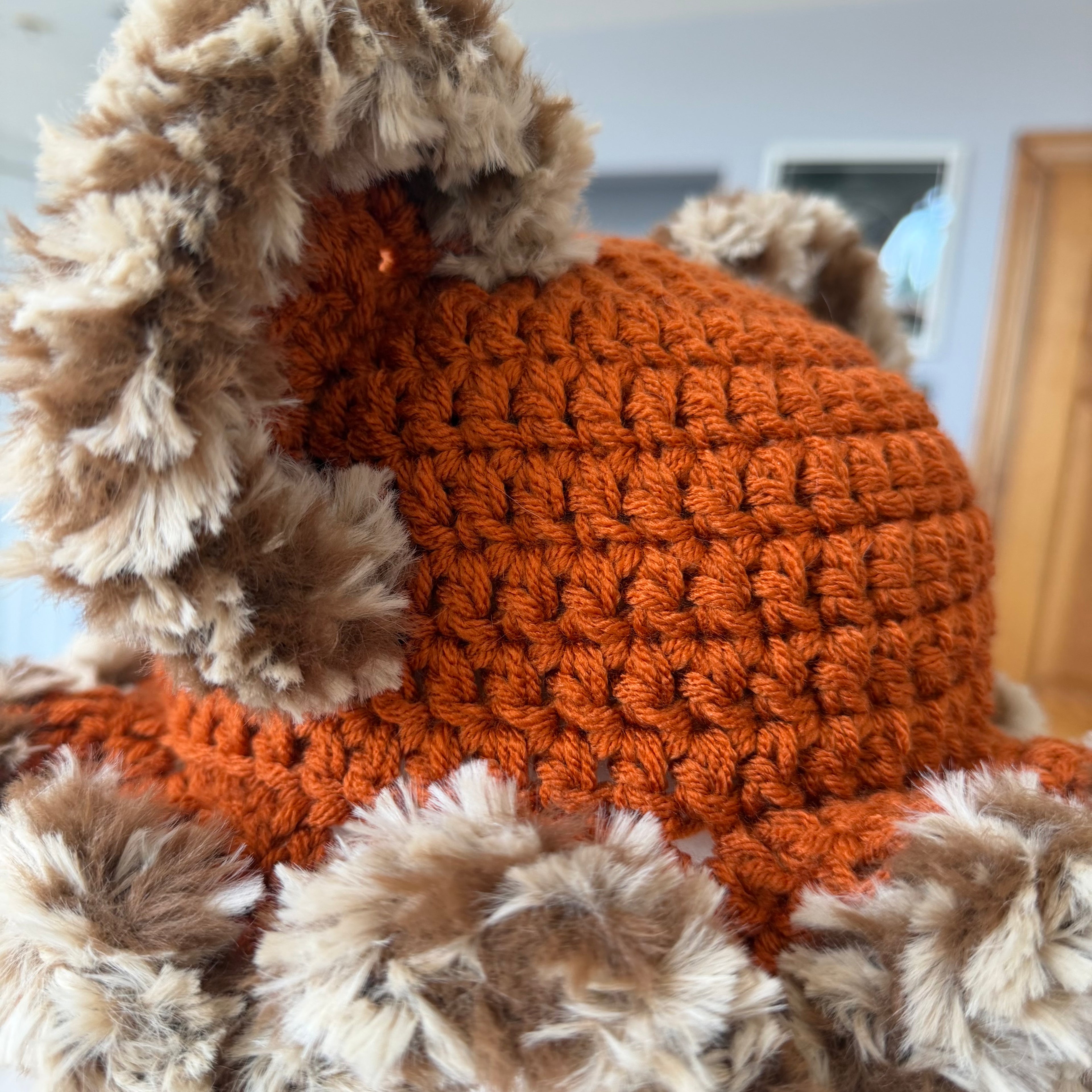 Orange Cheetah Hat