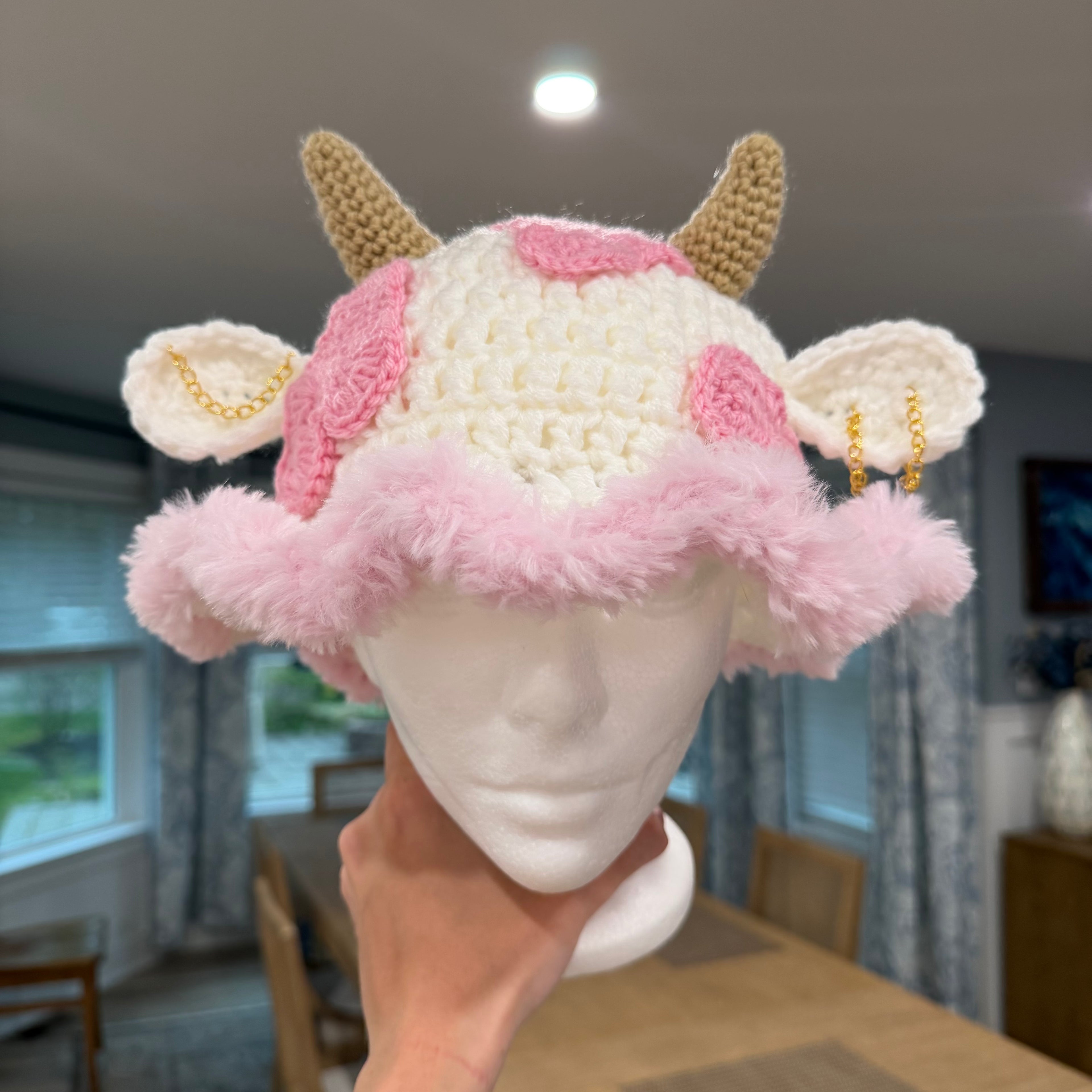 Strawberry Cow Hat