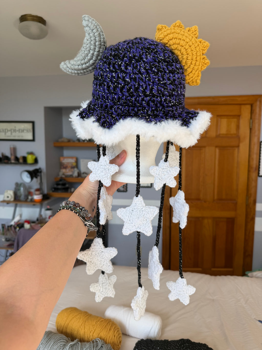 Purple & Black Celestial Hat