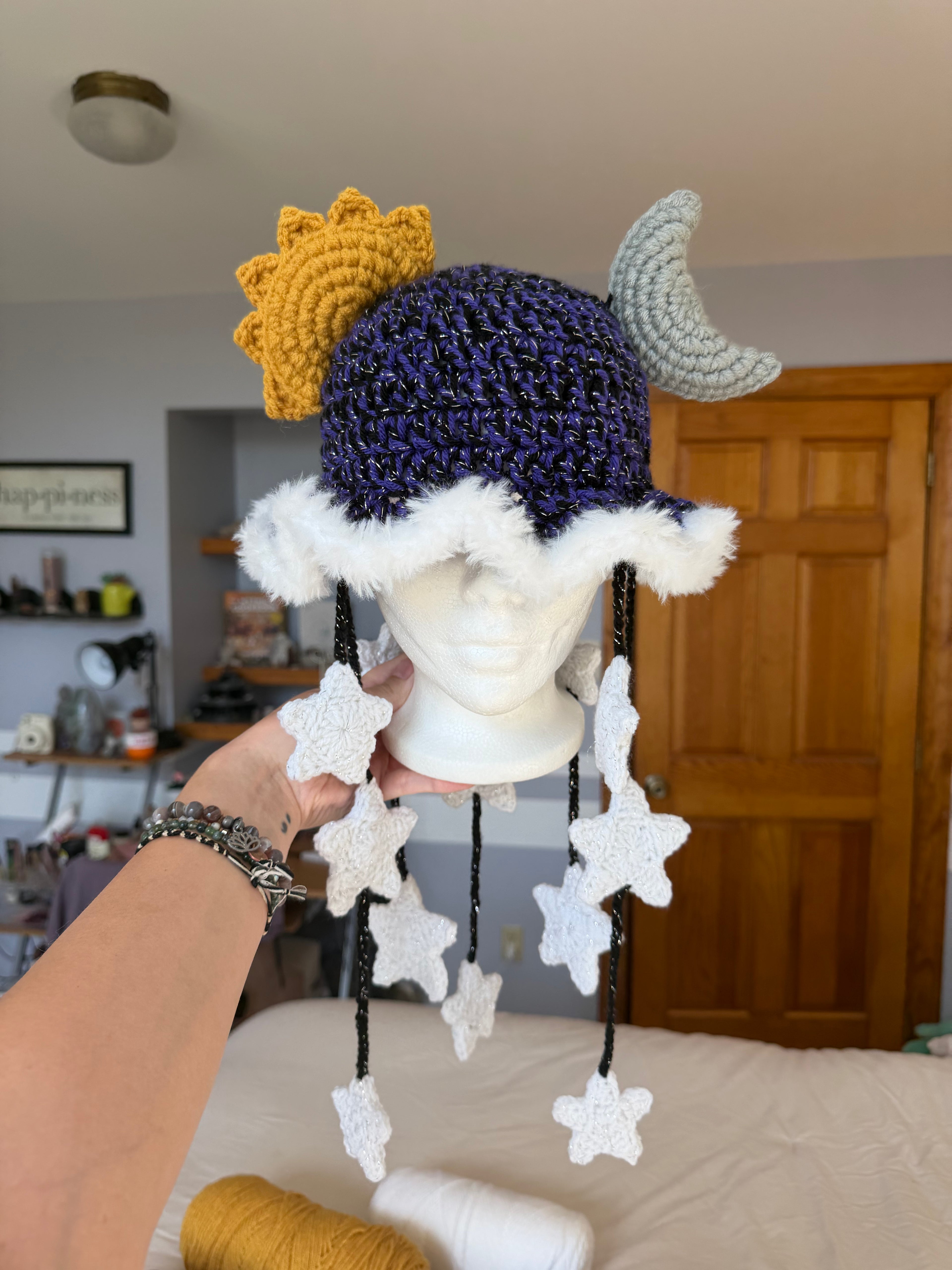 Purple & Black Celestial Hat