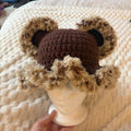 Brown Cheetah Print Hat