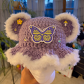 Lavender Butterfly Hat