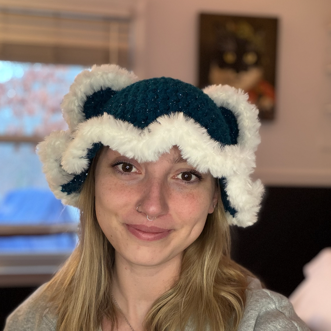 Sparkly Teal Hat