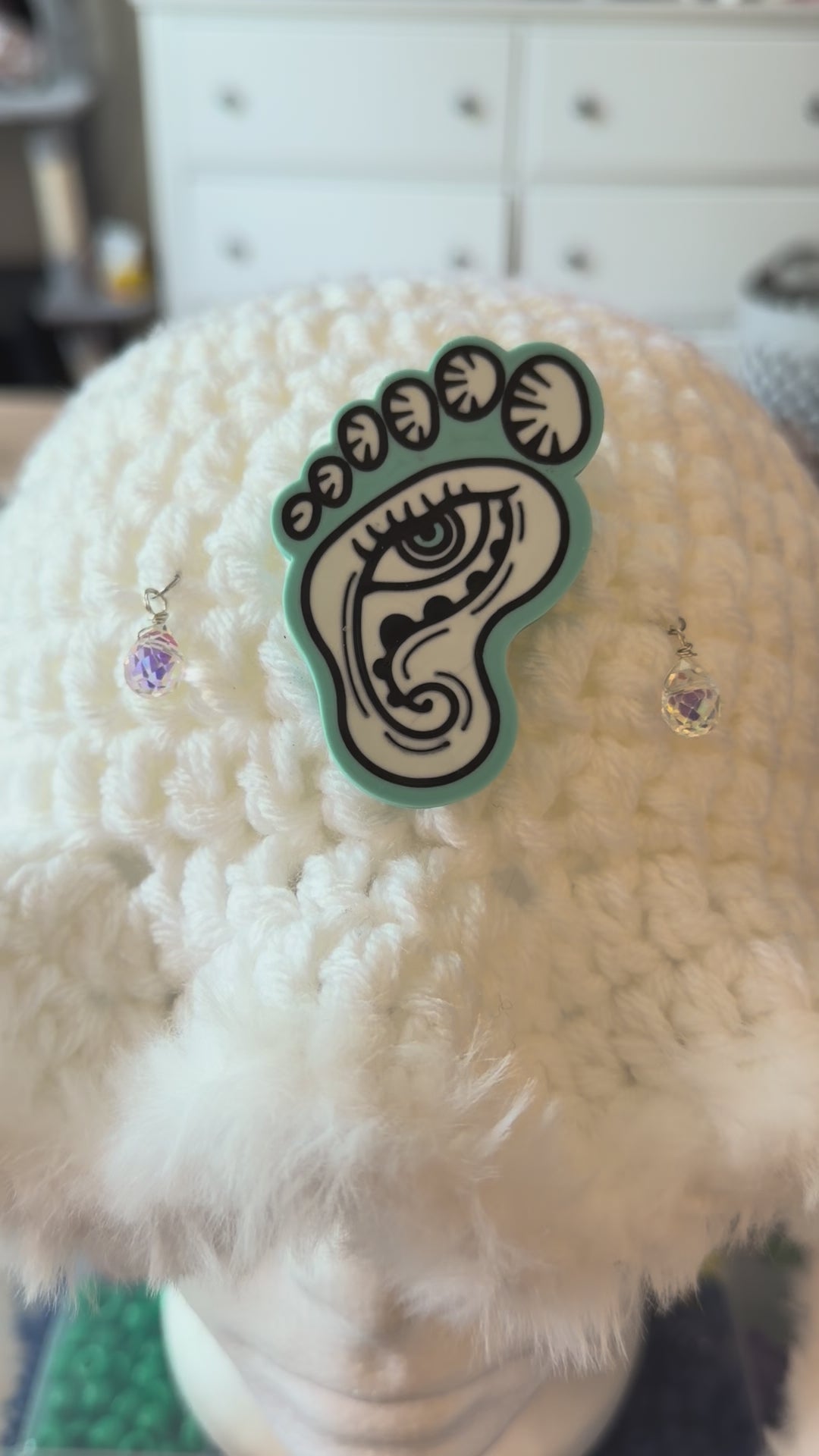 Wookiefoot White Bunny Hat
